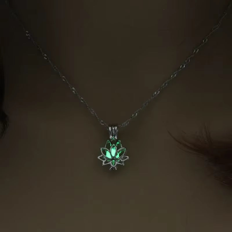 Luminous Lotus Flower Necklace