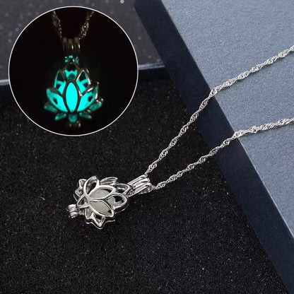 Luminous Lotus Flower Necklace