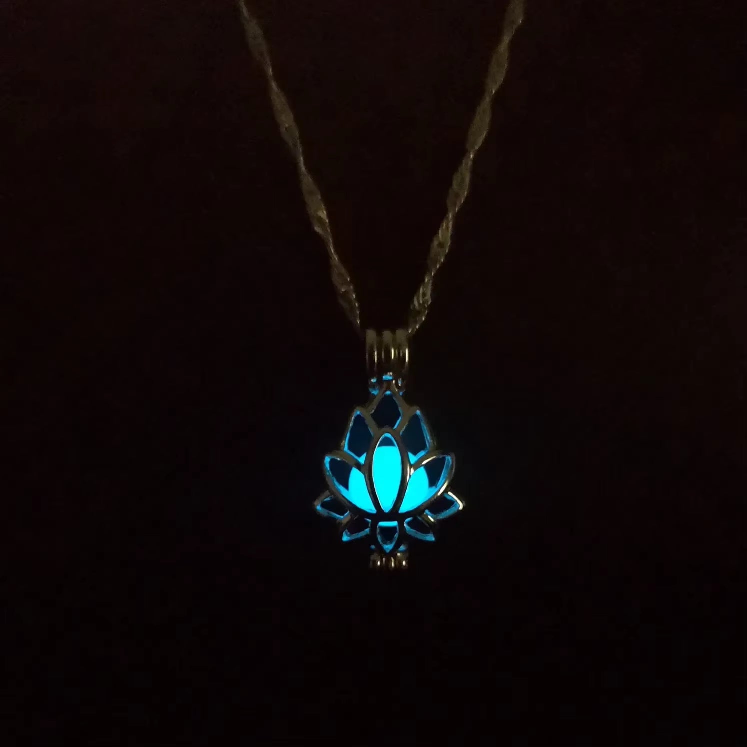 Luminous Lotus Flower Necklace