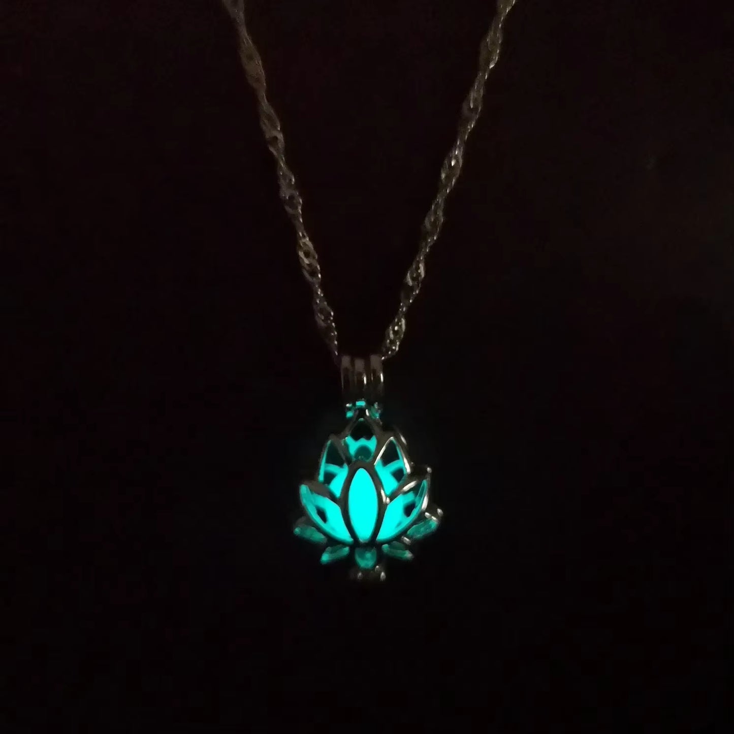 Luminous Lotus Flower Necklace