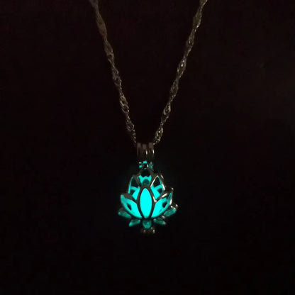 Luminous Lotus Flower Necklace