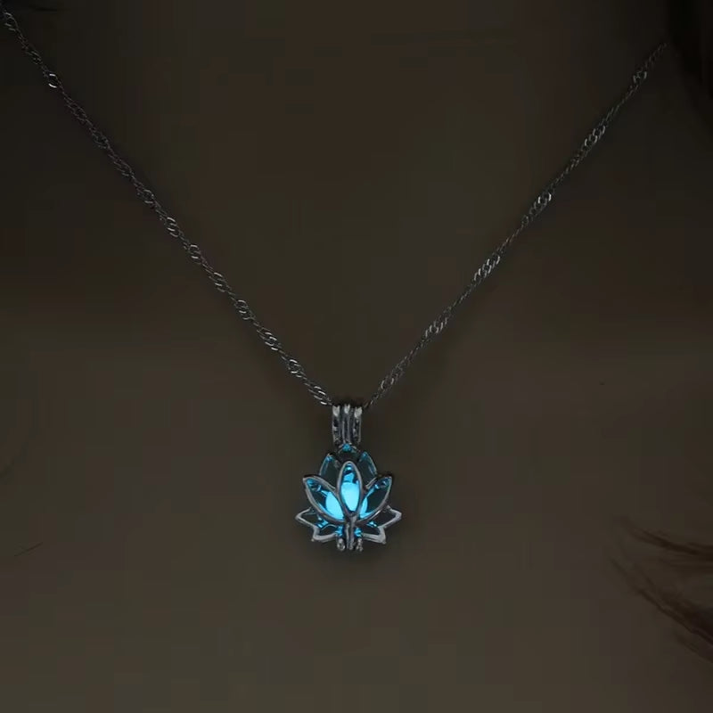 Luminous Lotus Flower Necklace